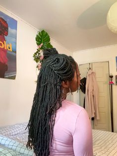 Sister Locs Aesthetic, Long Micro Locs, Microloc Hairstyles, Sisterlock Hairstyles, Locs Aesthetic, Micro Locs, Loc Hairstyles, Sister Locs