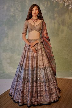 Seema Gujral, Mirror Work Lehenga, Sangeet Outfit, Organza Lehenga, Indian Bridal Dress, Lehenga Blouse, Ethnic Dress, Organza Dupatta, Lehenga Designs