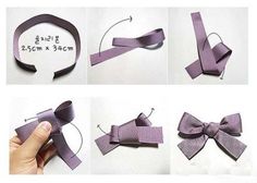 step by step instructions on how to make a bow