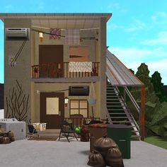 Cottage Core Bloxburg House, Layout House, House Decorating Ideas, Bloxburg House Ideas Aesthetic, Apartment Exterior, City Layout