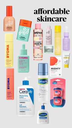 Cheap Good Skincare Products, Cheap Skincare Brands, Teen Skincare Routine, Affordable Skin Care Products, Skincare Affordable, Cheap Skincare, Inexpensive Skin Care, Preppy Products, Dream Skincare