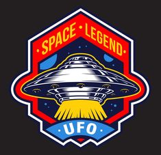 the logo for space legend, ufo