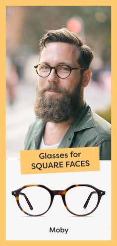 Bask in the spotlight with these trendy MOBY eyeglasses by EyeBuyDirect in a perfectly blended hue of Tortoise. The full-rim round-shaped frames are both chic and straightforward in style, which will take all of the guesswork out of eyeglasses. #EyeBuyDirect #SquareShapedFace #TortoiseshellGlasses #RoundGlasses #GlassesForMen Specs For Round Face, Spectacles Mens, Cool Glasses For Men, Round Glasses Men, Round Face Men, Trendy Eyewear, Types Of Glasses