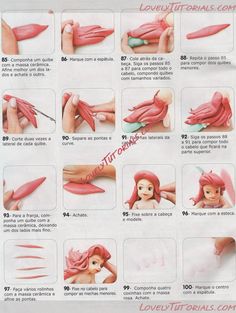 instructions on how to make mermaid doll hair