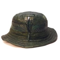 G-Gator Forest Green Lambskin/Crocodile Tail Bucket Hat Crocodile Tail, Style Bucket Hat, Forest Green, Bucket Hat, Baseball Hats, Forest, Skin, Hats, Green