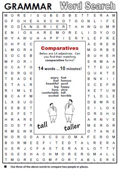 a crossword puzzle with words and pictures to help students learn how to use the word search