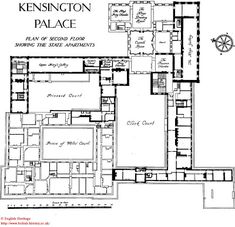 the floor plan for kennington palace