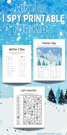 Winter is the perfect season for cozy indoor activities, and Winter I Spy worksheets offer an engaging way to keep kids entertained while also encouraging critical thinking and attention to detail. These printable worksheets are filled with winter-themed items, such as snowflakes, mittens, snowmen, and hot cocoa, creating a festive hunt for children to find and count. Winter Class Activities, Free Winter Printables For Preschool, Winter I Spy Free Printable, Winter Occupational Therapy Activities, Winter I Spy, I Spy Worksheets, Winter Literacy Activities, Winter Printables Free, I Spy Printable