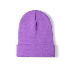 Introducing our Basic Solid Beanie, a timeless and essential accessory to keep you warm and stylish during the colder months. Simple in design but big on functionality, this beanie is the perfect addition to your winter wardrobe. 100% Polyester Adjustable Purple Casual Beanie, Purple Winter Beanie One Size, Purple Hand Knitted One-size Beanie, Purple Beanie Hat, One Size, Purple Hand-knitted One-size Beanie, Knitted Beanie, Hat Beanie, Cozy Knits, Skull Cap