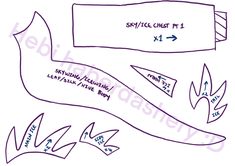 the instructions for how to make an origami bird with wings and tail feathers