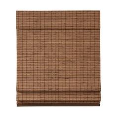 a bamboo roman blind in brown