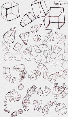 some different shapes and lines are shown in this drawing