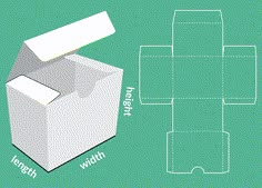 an open box with instructions for how to fold it