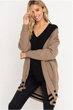 Coatigan Outfit, Boho Kimono Cardigan, Taupe Cardigan, Perfect Cardigan, Black Cardigan Sweater, Boho Cardigan, Boho Pink, Cute Cardigans