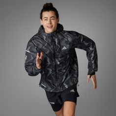 adidas Shop the Ultimate WIND.RDY Jacket - Black at adidas.com/us! See all the styles and colors of Ultimate WIND.RDY Jacket - Black at the official adidas online shop. Adidas Shop, Adidas Running, Running Jacket, Man Running, Adidas Online, Mens Outerwear, Black Adidas, Outerwear Jackets, Hooded Jacket