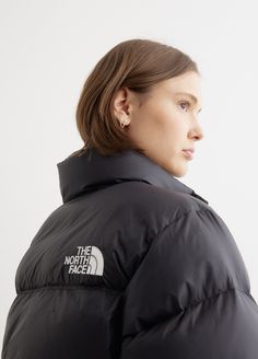 Women's Nuptse Short Jacket The North Face Aesthetic, North Face Aesthetic, Nuptse Short Jacket, Functional Aesthetic, Mountain Girl, Ripstop Fabric, Sporty And Rich, Mock Neckline, Outdoor Brands