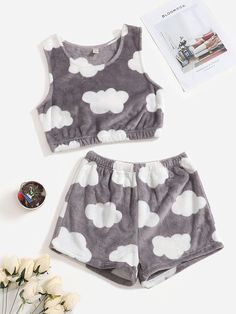 Cloud Print, Cute Preppy Outfits