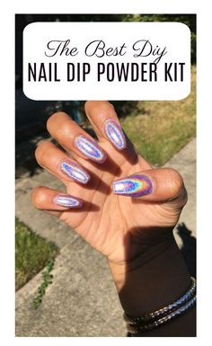 Nail dip powder is so gentle on your nails, and lasts longer than a gel mani! Best of all you can DIY your nail dipping powder manicure at home to save $$$! Unghie Nail Art, Nail Dip, Best Nail Art Designs, Gel Nail Design, Dip Powder Nails, Dipped Nails, Holographic Nails, Dip Powder, Chrome Nails