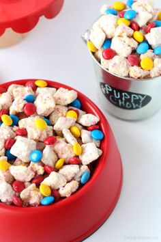 the secret life of puppies puppy chow is in this bowl and it's ready to be eaten