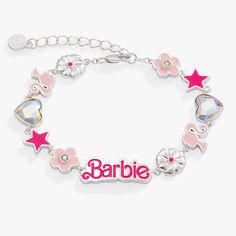 Silver Barbie Movie Inspired Jewelry, Princes Bracelet, Barbie Bracelet, Spike Bracelet, Compass Bracelet, Rose Gold Charms, Alex And Ani Bracelets, Pink And Silver, Gold Charm Bracelet