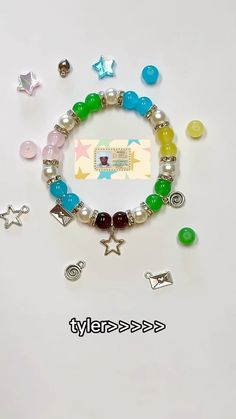 Bracelet Ideas Tyler The Creator, Call Me If You Get Lost Bracelet, Cmiygl Bracelet, Frank Ocean Bracelet Ideas, Tyler The Creator Bead Bracelet, Bracket Ideas Beads, Tyler The Creator Jewelry, Igor Bracelet, Tyler The Creator Bracelet Ideas