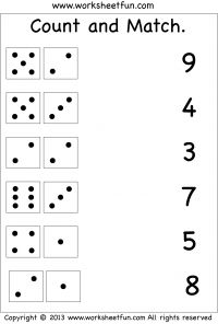 the worksheet for counting numbers to 10 is shown with black dots on white paper