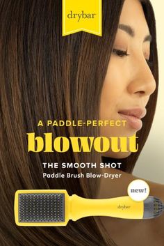 Introducing the Smooth Shot Paddle Brush Blow-Dryer! It combines the hot hair of a blow-dryer with the structure of a paddle brush to create a smooth blowout with added body in one quick, simple step! Paddle Brush Blow Dry, Smooth Blowout, Paddle Brush, Perfume Collection Fragrance, At The Door