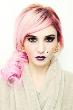 Plum Lipstick, Smoky Eyes, Beautiful Hair Color, Pastel Hair, Rainbow Hair, Hair Envy, Love Hair