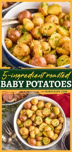 Roasted Baby Potatoes, christmas side dishes, holiday dinner ideas Miniature Potatoes Recipe, Small Colored Potatoes Recipe, Baked Petite Gold Potatoes, Boiled Golden Potato Recipes, Cooking New Potatoes, Mini Potato Medley Recipe, Small Patotoes Recipes, Small New Potatoes Recipe, Small Whole Potatoes Recipes