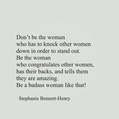 a quote from stephanie benett - henry on women