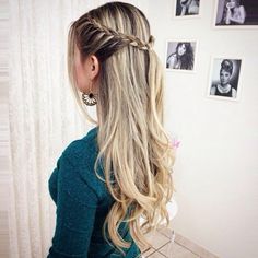 Peinado 3 Easy Formal Hairstyles, Formal Hairstyles For Long Hair, Long Box Braids, A Ponytail, Wedding Hair Down, Penteado Cabelo Curto, Easy Braids, Braided Hairstyles Easy, Trending Hairstyles