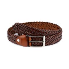 "Buy Woven Mens Belt - Brown Braided Belt - Men's Woven Leather Belt - Dress Cognac Casual Cool BELT SIZE: Choose from drop down menu above BELT WIDTH: 1 3/8\" | 3.5 cm MATERIAL: Genuine Leather TYPE: Braided Belt COLOR: Brown BUCKLE COLOR: Silver CONDITION: New INCLUDED: Dust bag PAYMENT Shopping on Etsy is 100% safe. I accept Paypal to make your payment process totally secure. Paypal also protect your financial information. WORLDWIDE DELIVERY Delivery to USA, Canada 10-14 business days Europea Classic Leather Rope Belt, Formal Leather Rope Belt, Formal Woven Leather Belt, Classic Braided Leather Belt, Formal Brown Belts, Leisure Outfits, Braided Belts, Mens Belt, Cognac Color