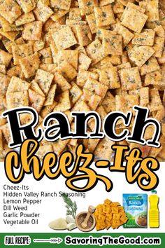 ranch chees - it's is an easy and healthy snack for the whole family