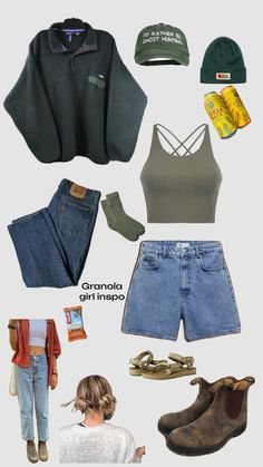 #granolaoutfit #granolagirlsesthetic #granolagirlaesthetics #granolalife #granolaaesthetic #granola #granolagirl #granolagirl #aestheticoutfit #outdoorsy #outdoors #forestoutfit #goblincore Granola Girl Style Summer, Granola Girl Style, Granola Girl Outfits, Wardrobe Makeover, Hiking Outfit Women, Fashion Hacks Clothes, Edgy Outfits