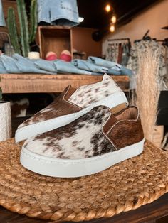 Genuine cowhide Handmade in Leon, Mexico We recommend sizing up if you're in between sizes due to no half sizes Cowhide Shoes, Liberty Black Boots, Cow Hide Shoes, Tasha Polizzi, Red Chocolate, Women's Slip Ons, Cowhide Bag, Western Style Outfits, Wild Rag