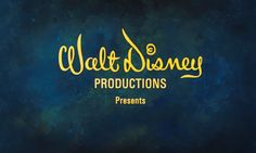 the logo for walt's production company is shown in yellow on a green background