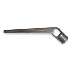 a wrench on a white background with clippings to the side and bottom