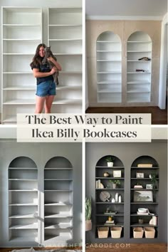 the best way to paint ikea billy bookcases