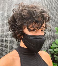 Long Pixie Cut for Curly Hair Pixie Cut Curly, Cut Curly Hair, Hair Styles For Short Hair, Styles For Short Hair