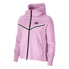 The AS W Nike Sportswear TCH FLC WR Hoodie FZ BEYOND PINK is a stylish and comfortable hoodie for women. It features a modern silhouette with a drawstring hood and ribbed cuffs for a snug fit. The hoodie is made of lightweight fabric that is perfect for any activity. The design is inspired by the Beyond Pink series, which celebrates the beauty and power of women. The hoodie is available in the default color and is sure to make a statement. Whether you're running errands or going for a jog, this Pink Tech Fleece, Nike Tech Fleece Hoodie, Tech Fleece Hoodie, Nike Tech Fleece, Nike Tech, Tech Fleece, Nike Pink, Full Zip Hoodie, Nike Sportswear