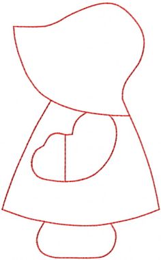 the outline of a woman's dress