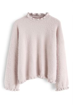 Like a Daydream Fluffy Knit Sweater in Pink pink S-M Fluffy Knit, Winter Attire, Retro Tops, Indie Design, Pink Pink, Sweater Weather, Holiday Outfits, Vintage Tops, Unique Fashion