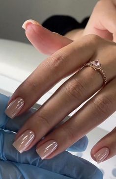 Small Nails Design Square, Square Nail With French Tip, Summer Transition Nails, Popular Nail Designs 2024, Classy Old Money Nails, Gel Mani Short Nails Natural, Winter Nails Short Square, Overlay Nail Designs, Natural Painted Nails