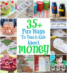 there are many fun ways to teach kids about money