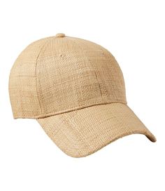 This lightweight, cool straw baseball cap features SunSmart construction that blocks over 97. 5% of the sun's harmful rays. One size fits most. Slightly Fitted. Shell: 100% paper. Lining & sweatband: 100% polyester. Spot clean. Your new favorite baseball cap keeps you cool and protected from the sun. Low-profile crown. Leather back strap adjustment. Imported. | Adults' SunSmart Straw Baseball Cap, Paper/Leather Comfortable Adjustable Beach Hats, Curved Visor Dad Hat For Summer Beach, Summer Beach Dad Hat With Curved Visor, Summer Curved Visor Adjustable Dad Hat, Spring Beach Trucker Hat In Beige, Spring Beach Beige Trucker Hat, Casual Adjustable Baseball Cap For Summer, Casual Adjustable Summer Baseball Cap, Summer Adjustable Curved Visor Dad Hat