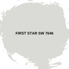 the words first star sw 766 are painted in black on a light gray background