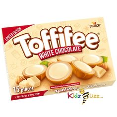 Toffifee White Chocolate 15pcs 125g How To Roast Hazelnuts, Soju, Iftar, Food Items, Creamy White, Chocolate Bar, Cocoa Butter, Toffee