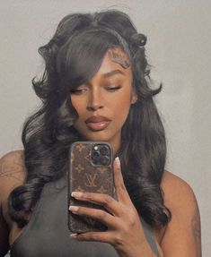 Hairstyles For Black Women Half Up, Long Hairstyle Black Women, Lace Updo Hairstyles, Curly Hairstyles For Black Women Formal, Black Natural Hairstyles Wedding, Updo Half Up Half Down Black Women, Lace Frontal Updo Hairstyles, Grown Hairstyles For Black Women, Half Up Half Down Sew In Weave