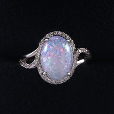 "925 Silver Plated Dazzling Large Oval Gemstone Opal Ring For Women, Vip067 Stone: Cubic Zirconia Metal : Silver Plated On Brass Comfortable And Durable Material Comes With Attractive Packaging!! Occasion: Anniversary, Engagement, Gift, Party, Wedding, Personal Use, Etc. Message Me For Any Query. Thank You " Dazzling Oval Opal Ring For Formal Occasions, Dazzling Oval Opal Ring, Sparkling Oval Ring For Gift, Silver Oval Opal Ring Fine Jewelry, Oval Opal Ring With Stone Setting For Formal Occasions, Classic Opal Ring With Accent Stones, Formal Oval Opal Ring With Stone Setting, Silver Oval Crystal Ring, Elegant Silver Oval Opal Ring