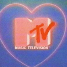 the tv logo is displayed in front of a heart